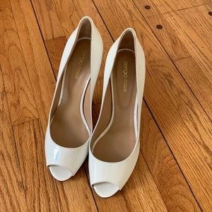 Sergio Rossi white heels